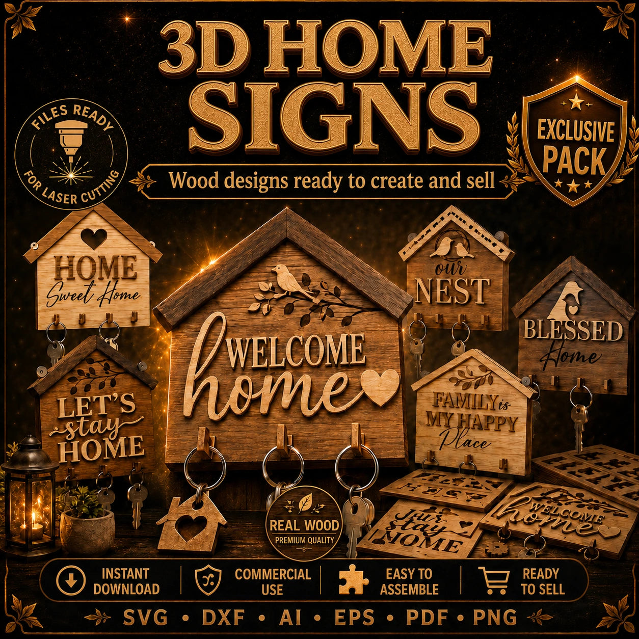 3D Home Signs